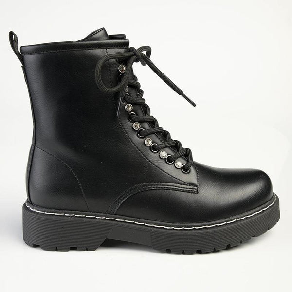 Madison Josephine 2 Lace Up Boots - Black-Madison Heart of New York-Buy shoes online