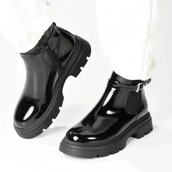 Madison Joss Chelsea Chunky Sole Boots - Black