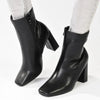 Madison Joy Block Heel Ankle Boot - Black