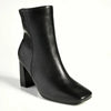 Madison Joy Block Heel Ankle Boot - Black