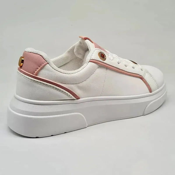 Madison Justice Platform Sneaker - White/Pink