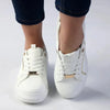 Madison Justice Sneaker - White/Gold