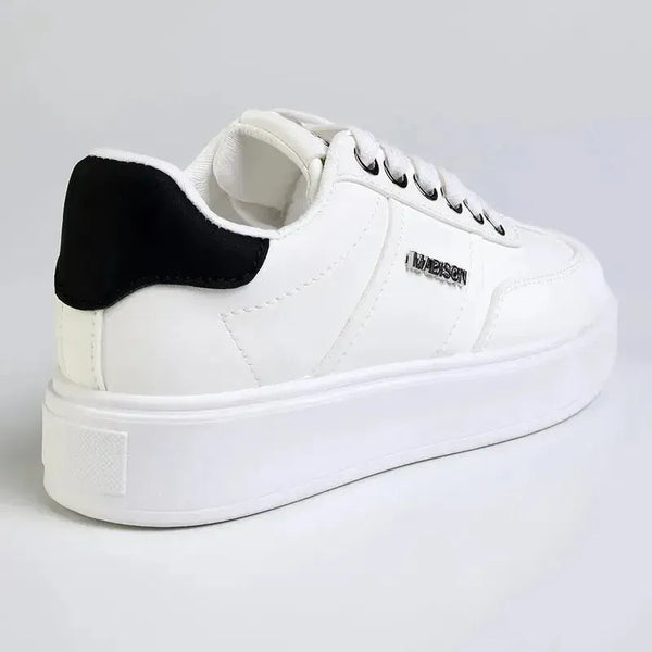 Madison Justine Sneaker - White/Charcoal