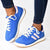 Madison Kel Ladies Fashion Sneaker - Blue / Pink