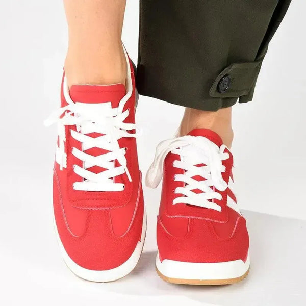 Madison Kel Ladies Fashion Sneaker - Red