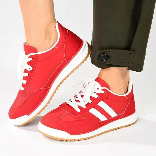 Madison Kel Ladies Fashion Sneaker - Red