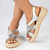 Madison LIberty Fashion Comfort Sandals - Silver-Madison Heart of New York-Buy shoes online