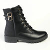 Madison Lace Boot - Black