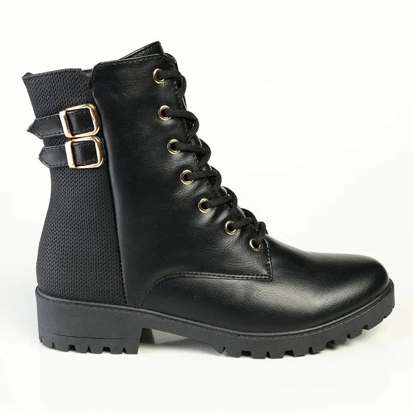 Madison Lace Boot - Black