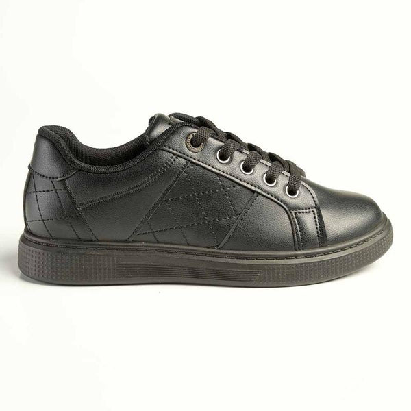 Madison Lace-Up Checkered Fashion Sneaker - Black/Mono-Madison Heart of New York-Buy shoes online