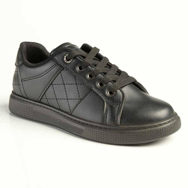 Madison Lace-Up Checkered Fashion Sneaker - Black/Mono-Madison Heart of New York-Buy shoes online
