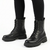 Madison Lace Up Combat Boots - Black