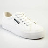 Madison Ladies Basic Lac Up Sneaker - White