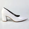 Madison Ladies Court - White Patent