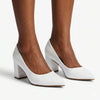 Madison Ladies Court - White Patent