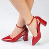 Madison Ladies Fashion Court Heel - Red
