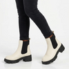 Madison Ladies Fashion Gusset Boot - Beige