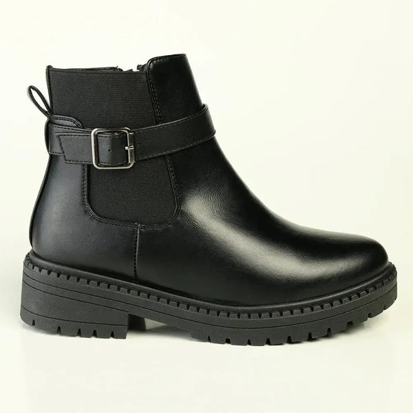 Madison Ladies Fashion Side Gusset Boot - Black