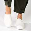 Madison Ladies Platform Slip On Sneaker - White Mono