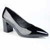Madison Ladies Pointed Toe Formal Court - Black Patent