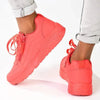 Madison Ladies Side Zip Detailed Sneaker - Red