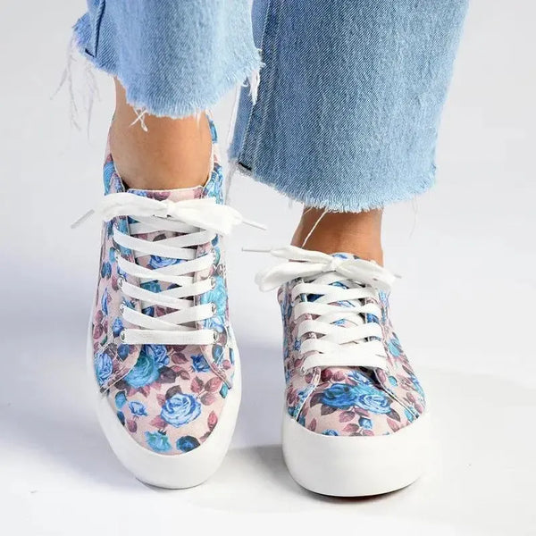 Madison Ladies Sneaker - Pink Floral