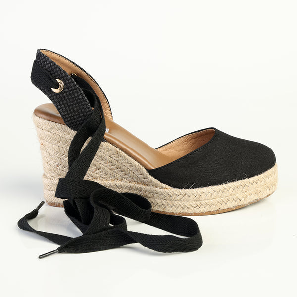 Madison Leena Wedge - Black