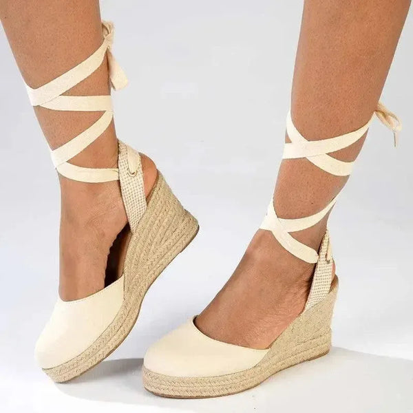 Madison Leena Wedge - Natural Nude