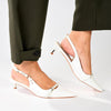 Madison Lexi Kitten Heel - White-Madison Heart of New York-Buy shoes online