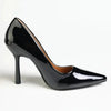 Madison Lila 6 Hourglass Court Heel - Black Patent