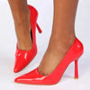 Madison Lila 6 Hourglass Court Heel - Red
