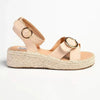 Madison Lilith Crossover Espadrille Sandal - Matt Nude