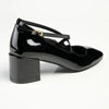 Madison Luzz Low Block Heel - Black