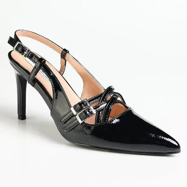 Madison Mabel Strappy Heel - Black
