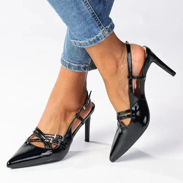 Madison Mabel Strappy Heel - Black