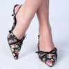 Madison Maddie Kitten Heel - Floral Black