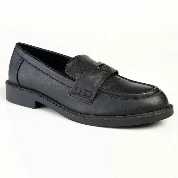 Madison Magnolia Loafer with Saddle - Black