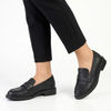 Madison Magnolia Loafer with Saddle - Black