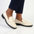 Madison Magnolia Loafer with Saddle - Off White