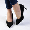 Madison Magnolia Pointy Toe Court - Black
