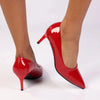Madison Magnolia Pointy Toe Court - Red Patent