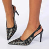 Madison Maisie O-Ring Vamp Heel - Black