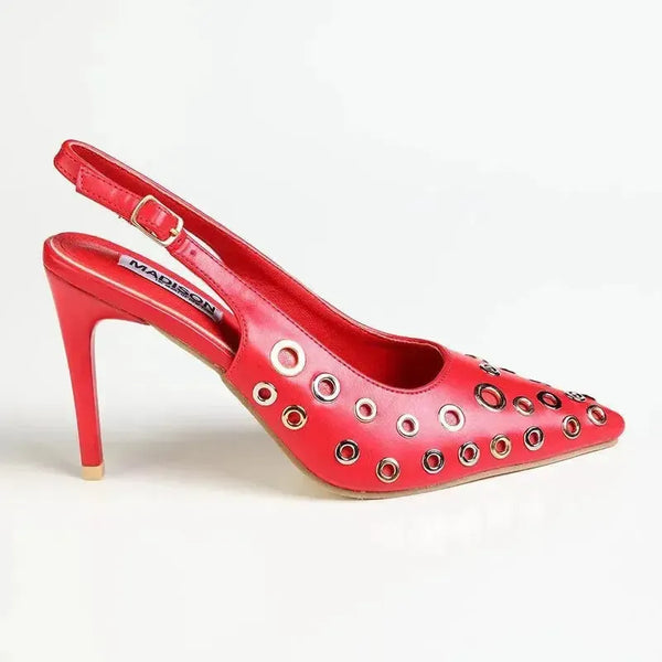 Madison Maisie O-Ring Vamp Heel - Red
