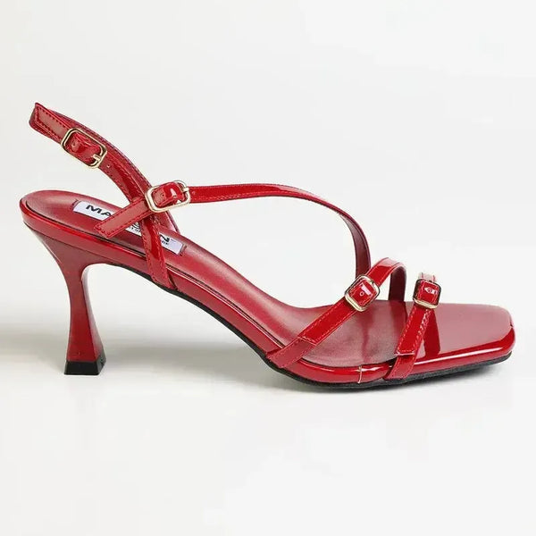 Madison Manon 2 Buckle Heel - Burgundy