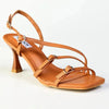 Madison Manon 3 Buckle Heel - Tan
