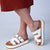 Madison Maple H-Bar Sandals - White