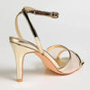 Madison Marcella Mesh Ankle Tie Stiletto Sandal - Gold