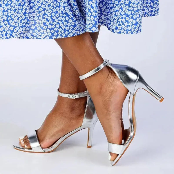 Madison Maren Classic Heel - Silver