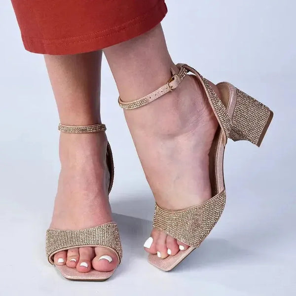Madison Margaret Diamond Heel - Rose Gold
