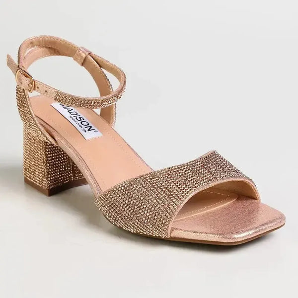 Madison Margaret Diamond Heel - Rose Gold